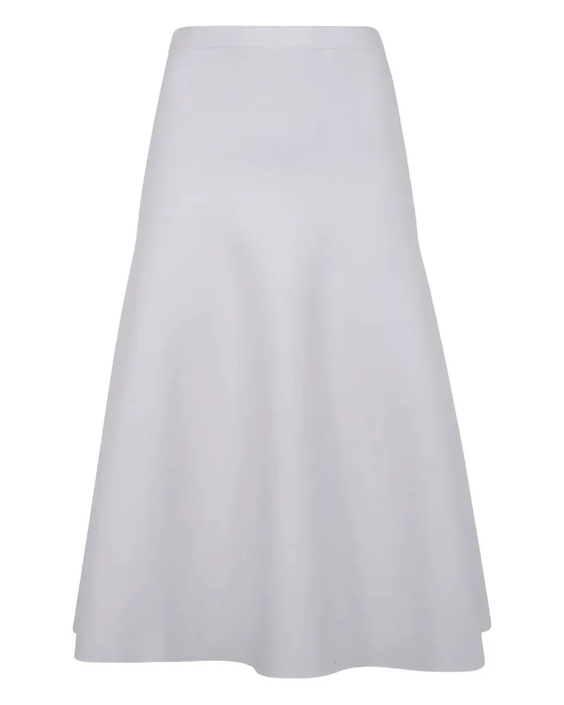 D.EXTERIOR D. EXTERIOR Merinos Double Flared Skirt White