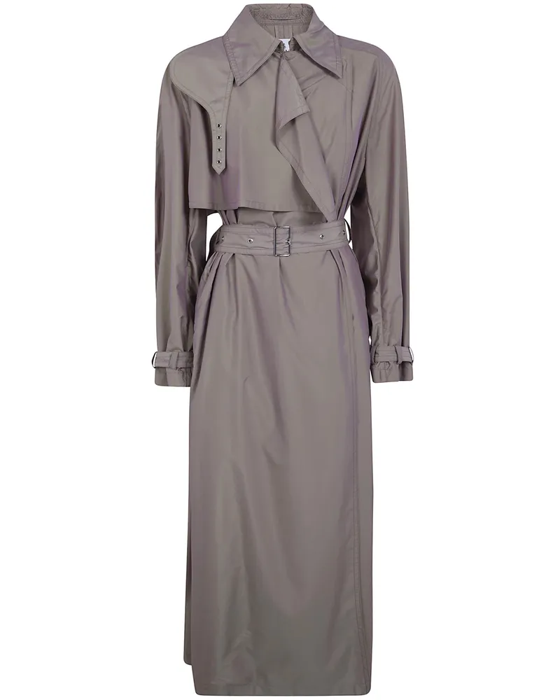 Lanvin Fluid Trench Coat Brown