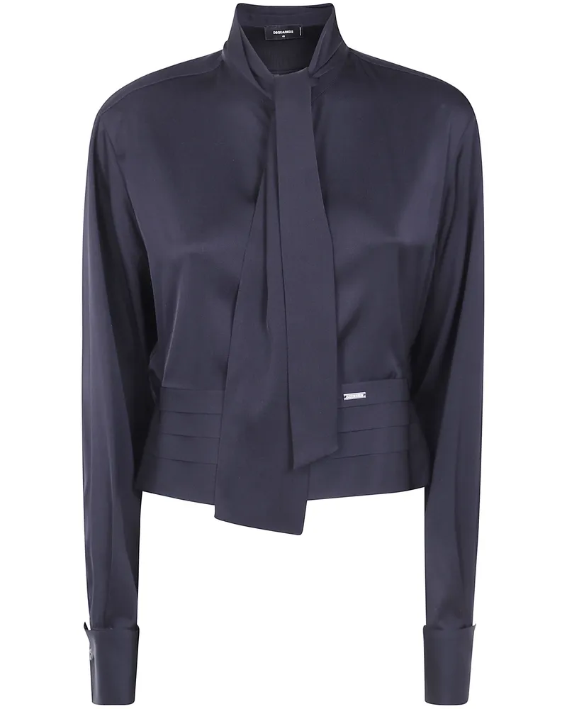 Dsquared2 Shirt Cropped Tuxedo Black