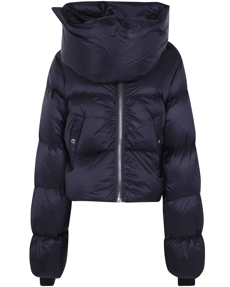 Rick Owens Jacket Hooded "Funnel Neck Black