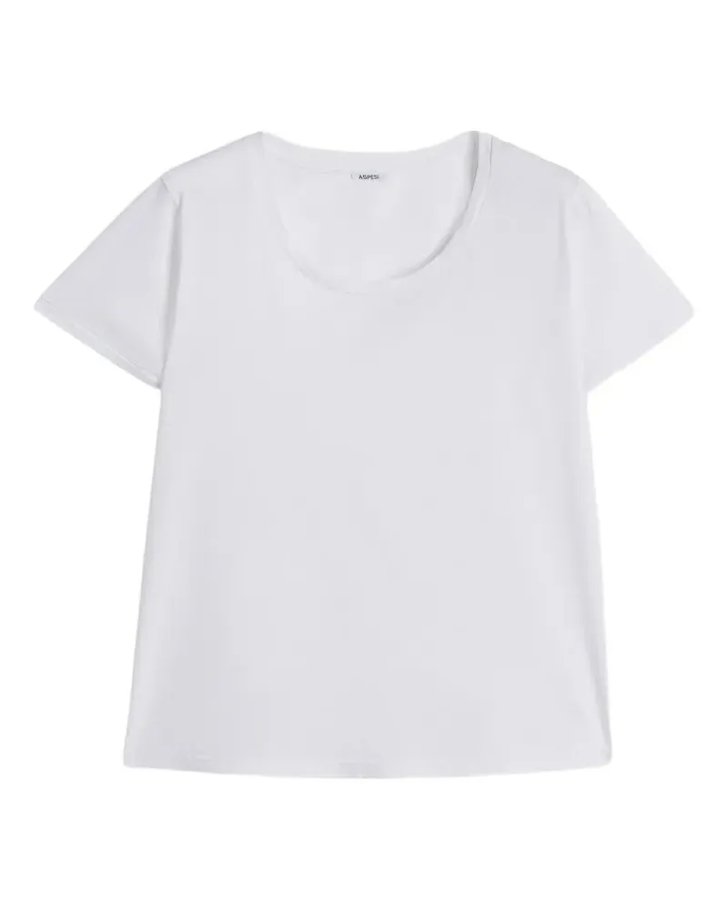 ASPESI Round Neck Classic T-Shirt White
