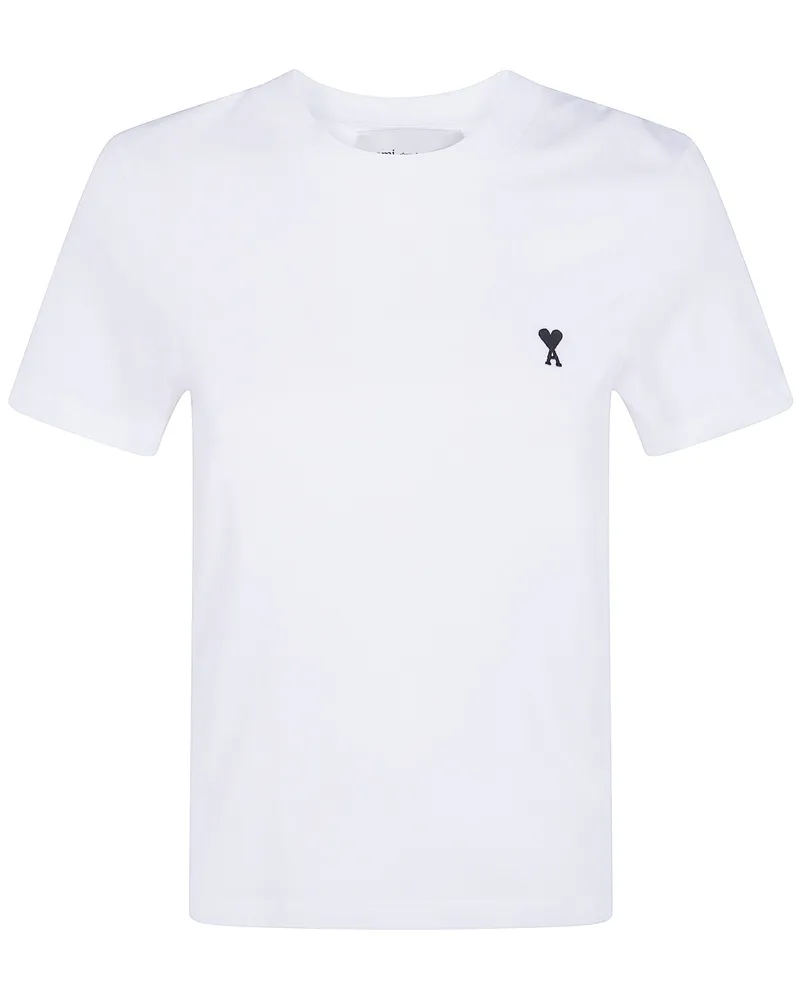 AMI Paris T-Shirt Contrast White