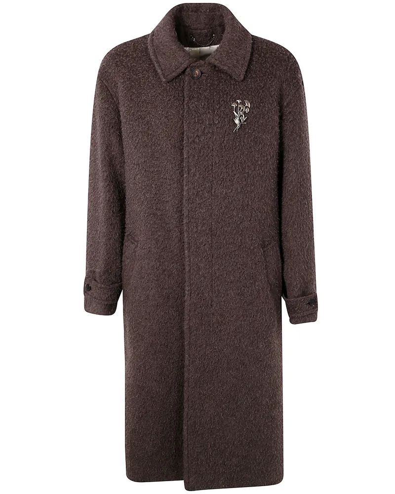 Golden Goose Coat Single Breasted "Journey Brown