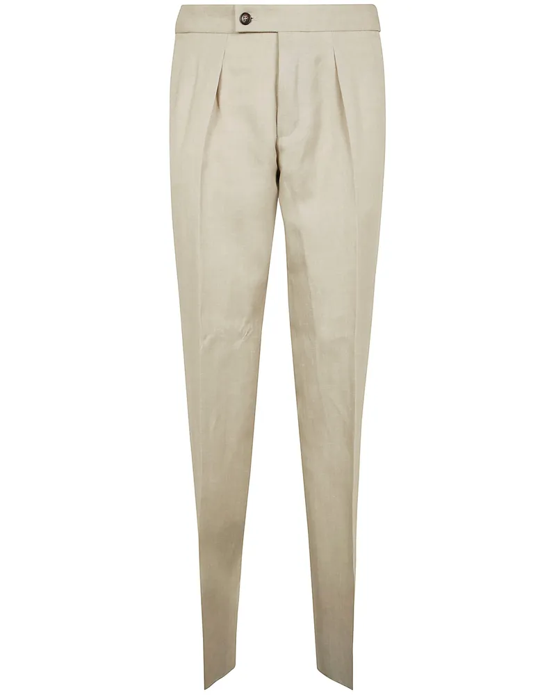 Incotex Tapered Fit Trousers Beige