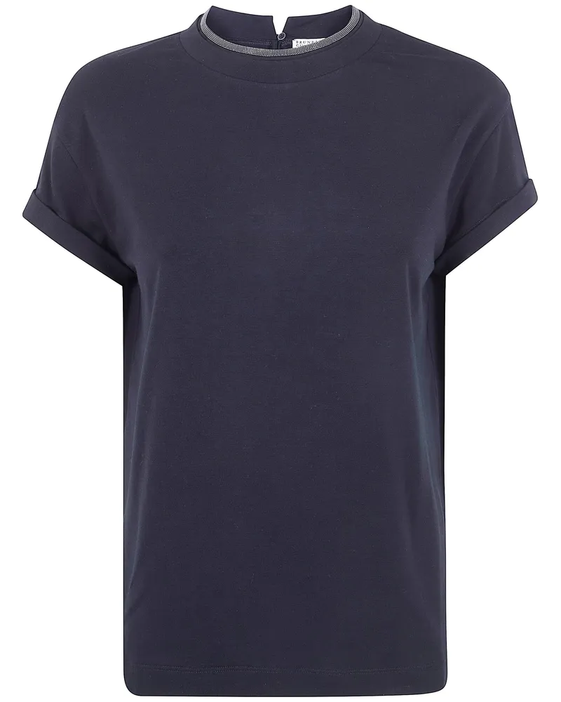 Brunello Cucinelli Round Neck T-Shirt Black