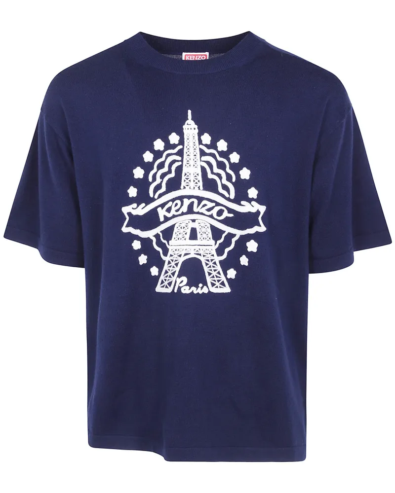 Kenzo T-Shirt "Kenzo Eiffel Tower Design Blue