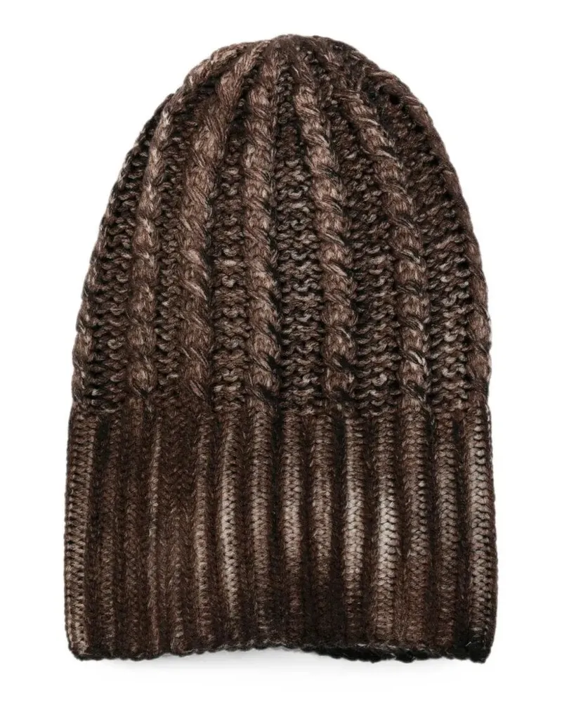 Avant Toi Hat Cashmere "Braided Hat Brown