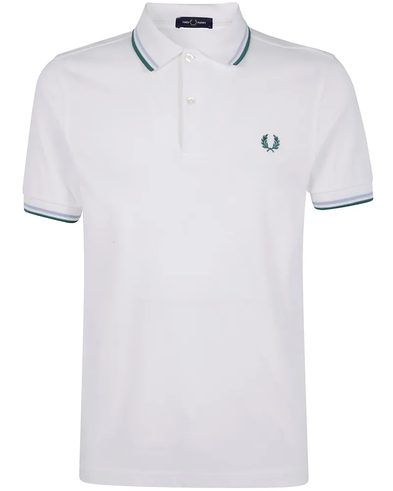 Fred Perry Fred Perry" Twin Tipped Fred Perry Shirt White