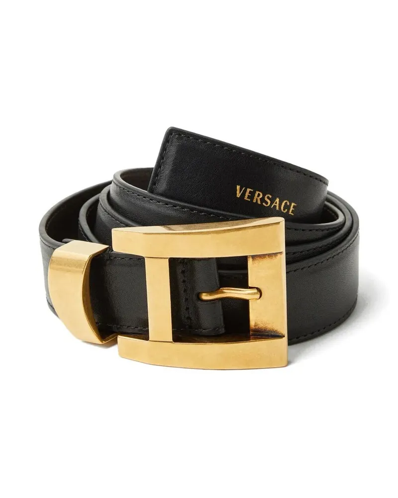 Versace Belt H.30 Calf Leather Black