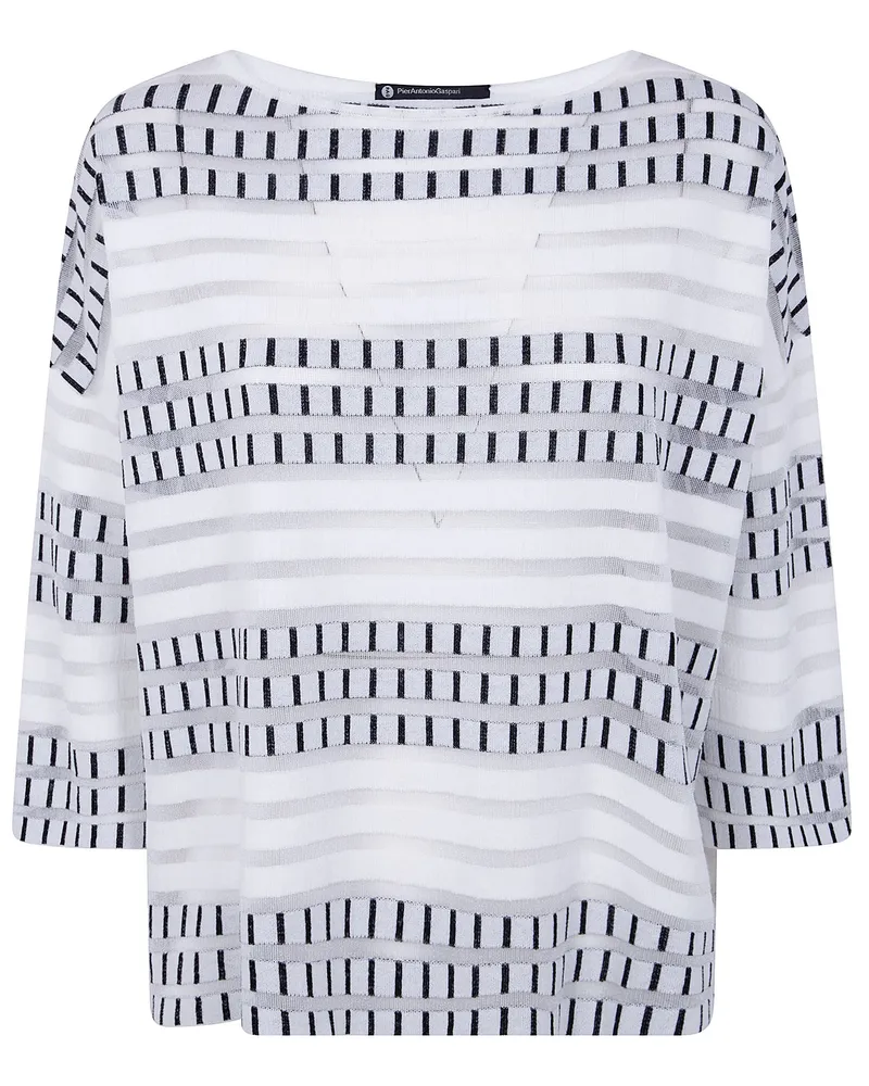 Pier Antonio Gaspari Jacquard Pull White