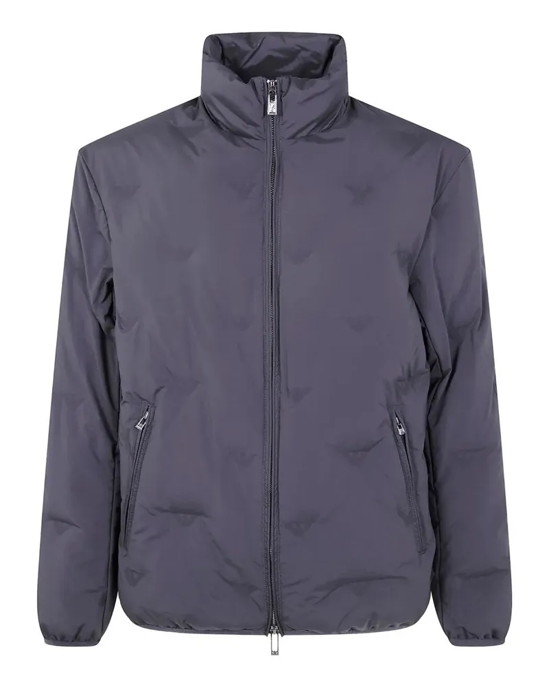 Emporio Armani Full Zip Bomber Jacket Black