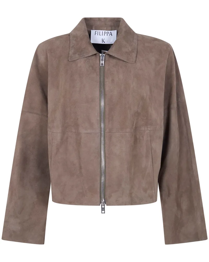 Filippa K Suede "Coach" Jacket Green