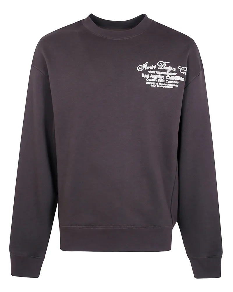 Amiri Sweatshirt Chain Stitch "Dreamers Gray