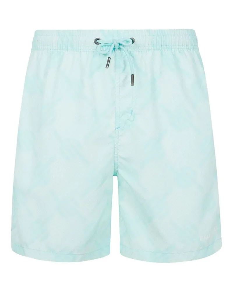 Daily Paper Dotted Monogram Swimshorts Blue