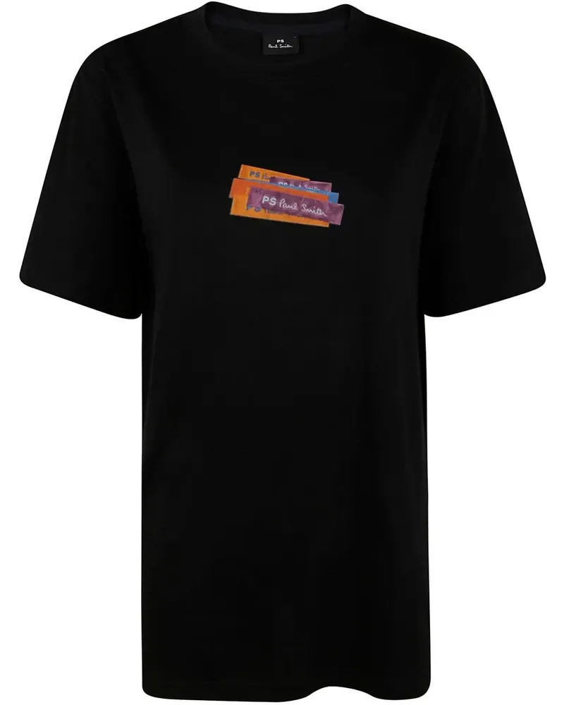 Paul Smith Mens Regular Fit Short Sleeves T-Shirt Ps Paul Smith Black