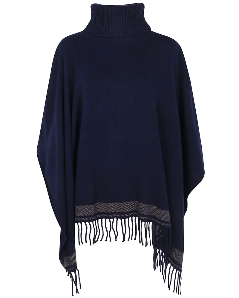 Ralph Lauren Poncho "Ruana Blue