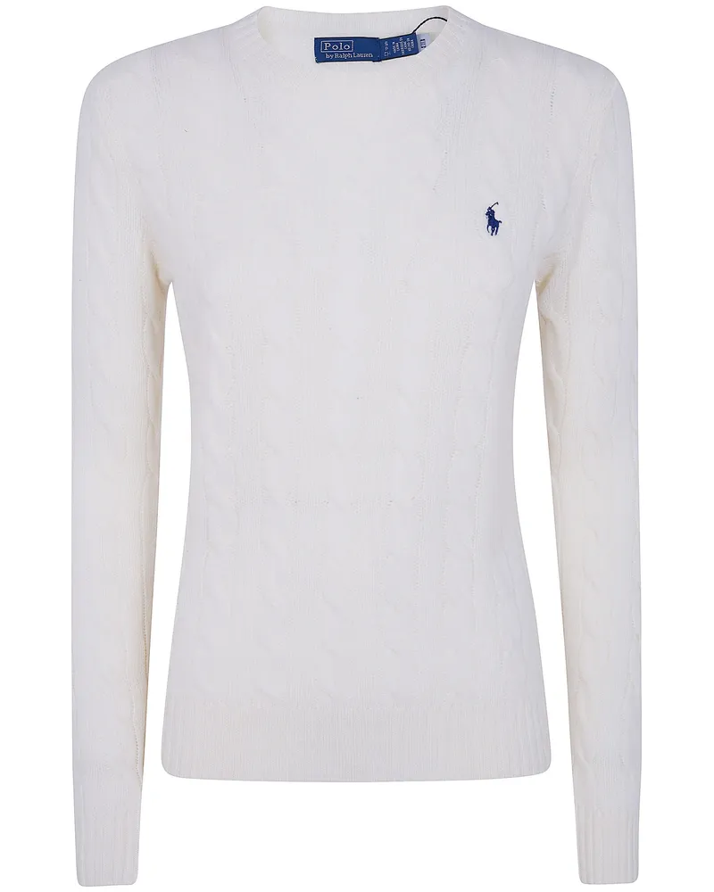 Ralph Lauren Sweater Wool Rws "Julianna" Long Sleeves Pullover White