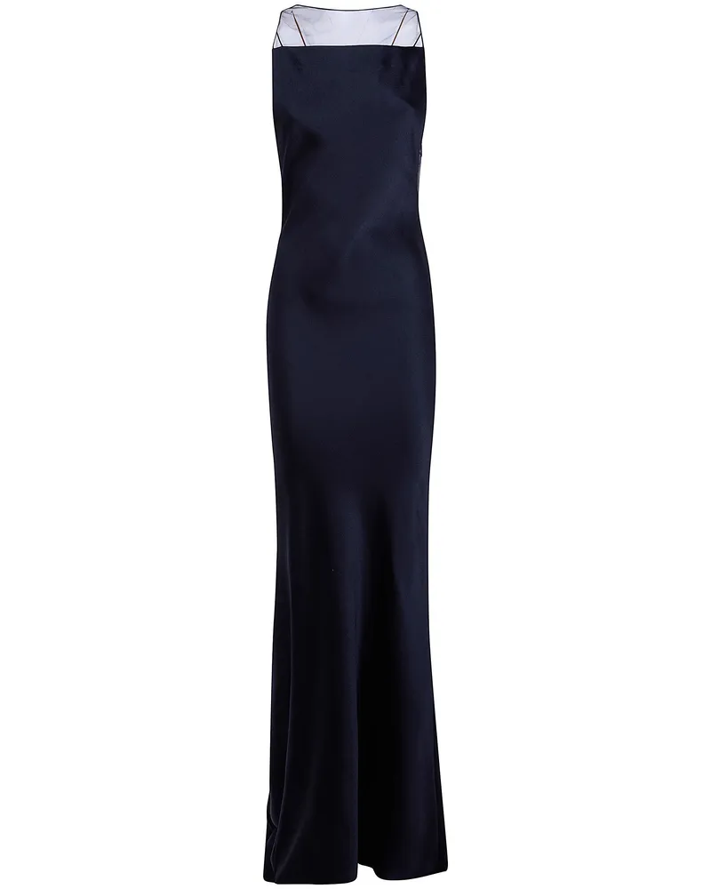 Maison Margiela Dress Satin Maxi "Costruzione Black