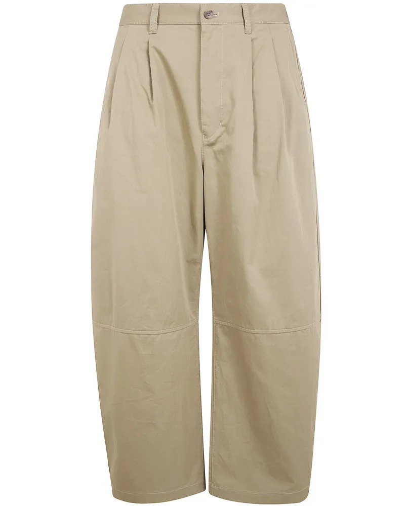 Comme des Garçons Light Cotton Double Pinces Trousers Beige