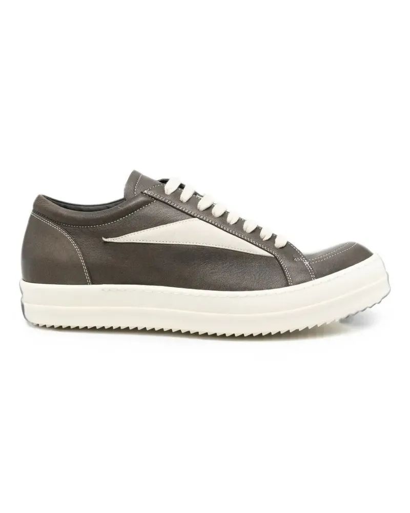 Rick Owens Trainers Vintage Leather Sneakers Black