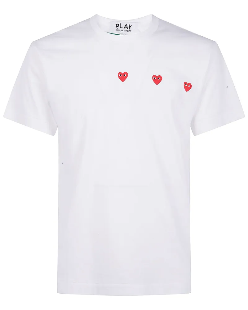 Comme des Garçons Logo Print' T-Shirt White