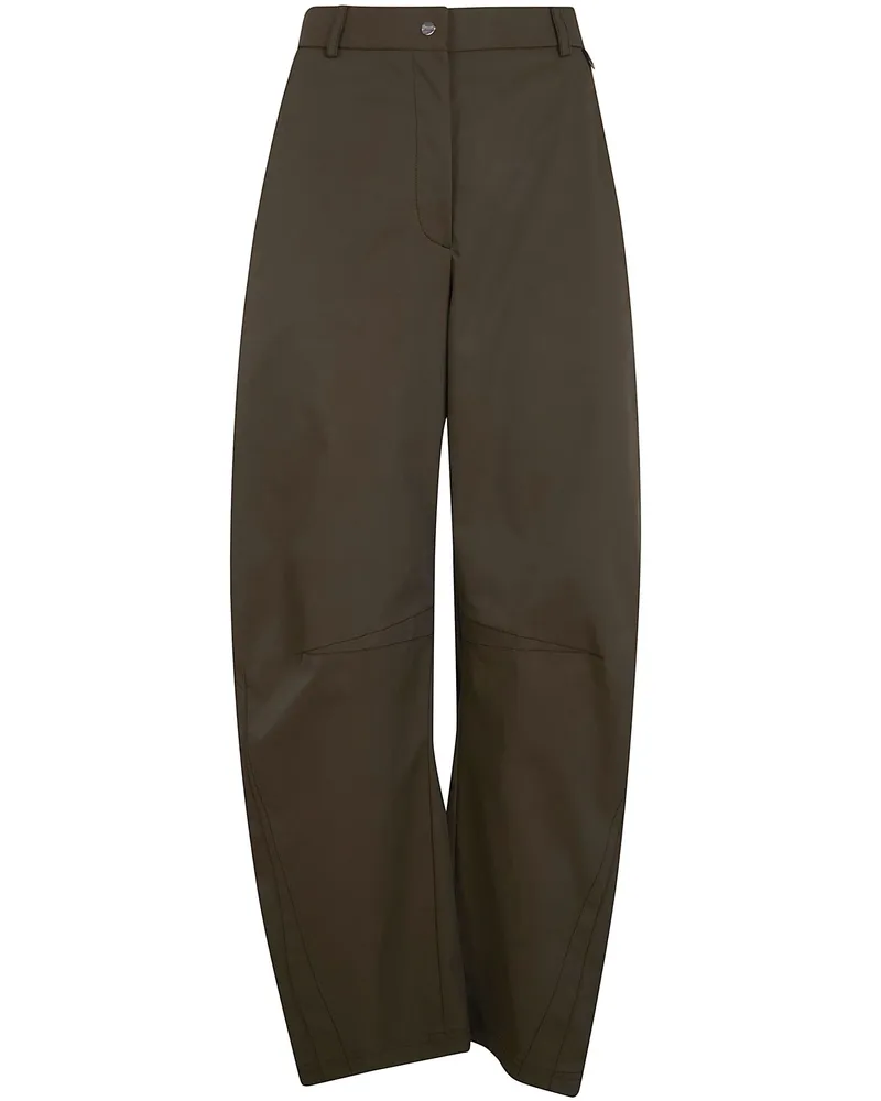 Herno Wide Leg Trousers Green
