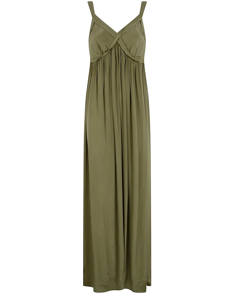 Essentiel Jacobean" Maxi Babydoll Dress Green