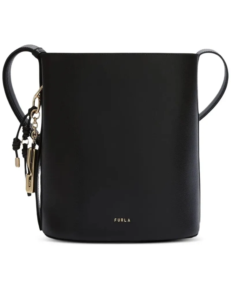 Furla Furla Roxie" Ares Leather Small Bucket Bag Black