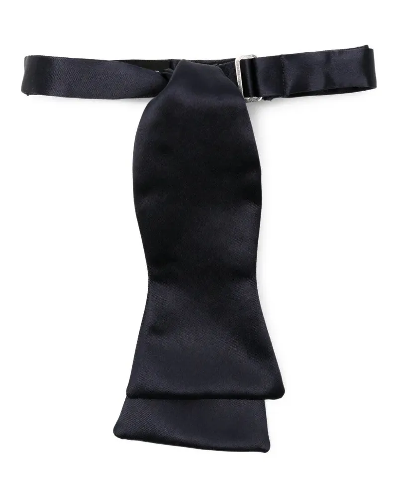 Giorgio Armani Woven Bow Tie Blue