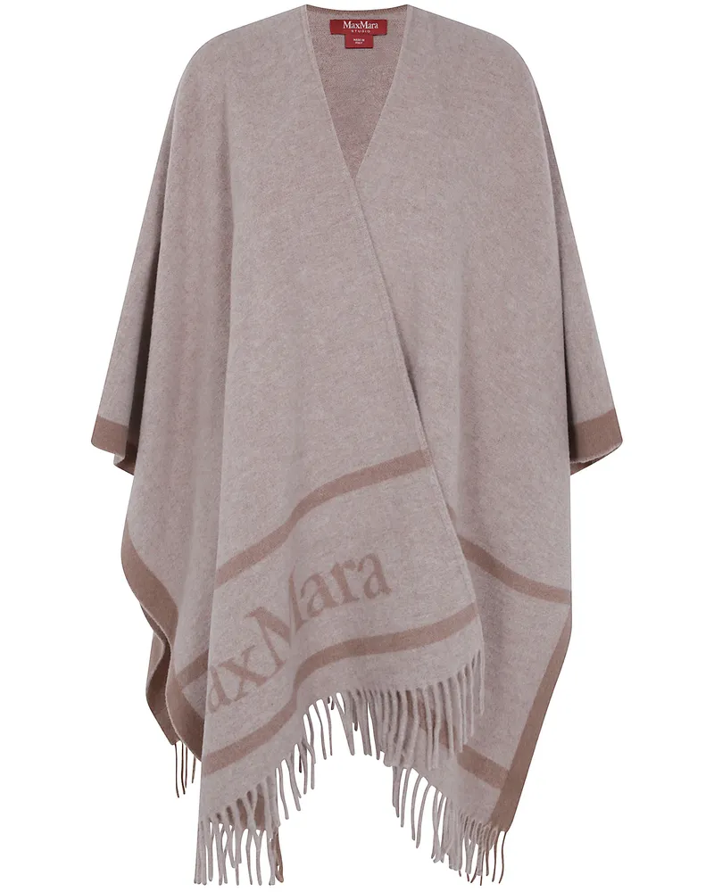 Max Mara Cappotto Poncho Brown