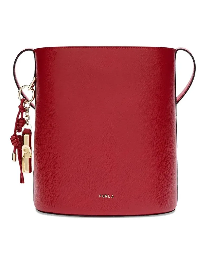 Furla Furla Roxie" Ares Leather Small Bucket Bag Red