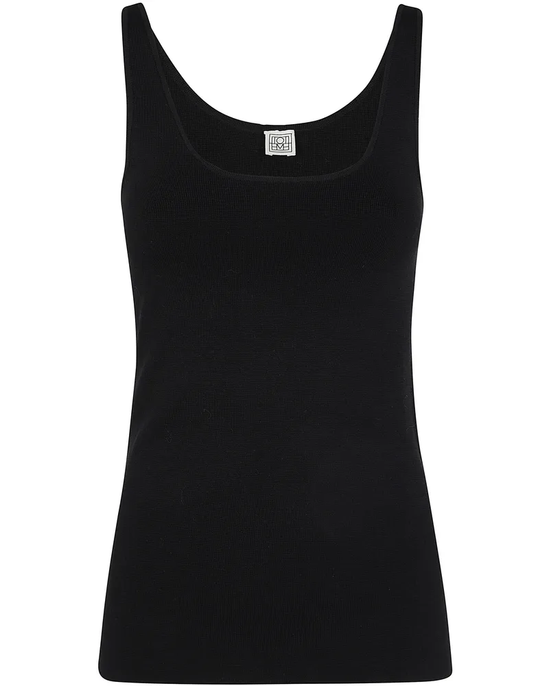 Totême Compact Knit Tank Black
