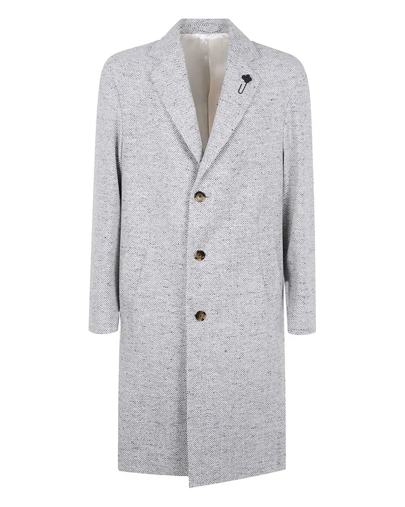LARDINI Men Coat Gray
