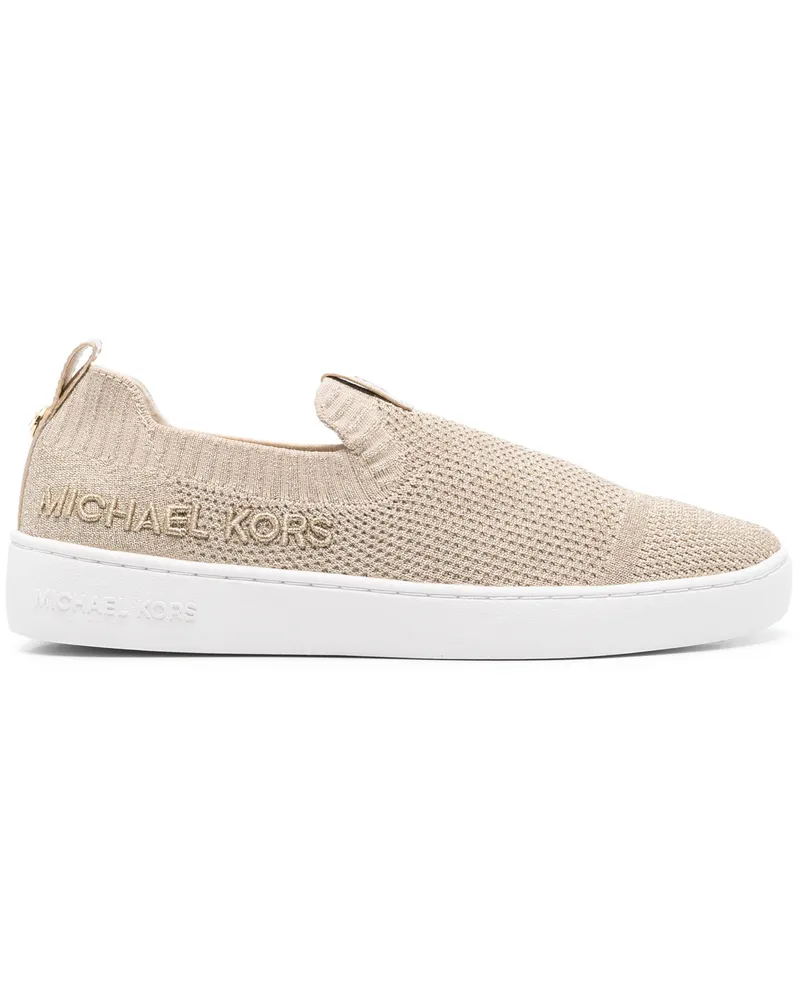 Michael Kors Juno Knit Slip On By Michael Michael Kors Metallic