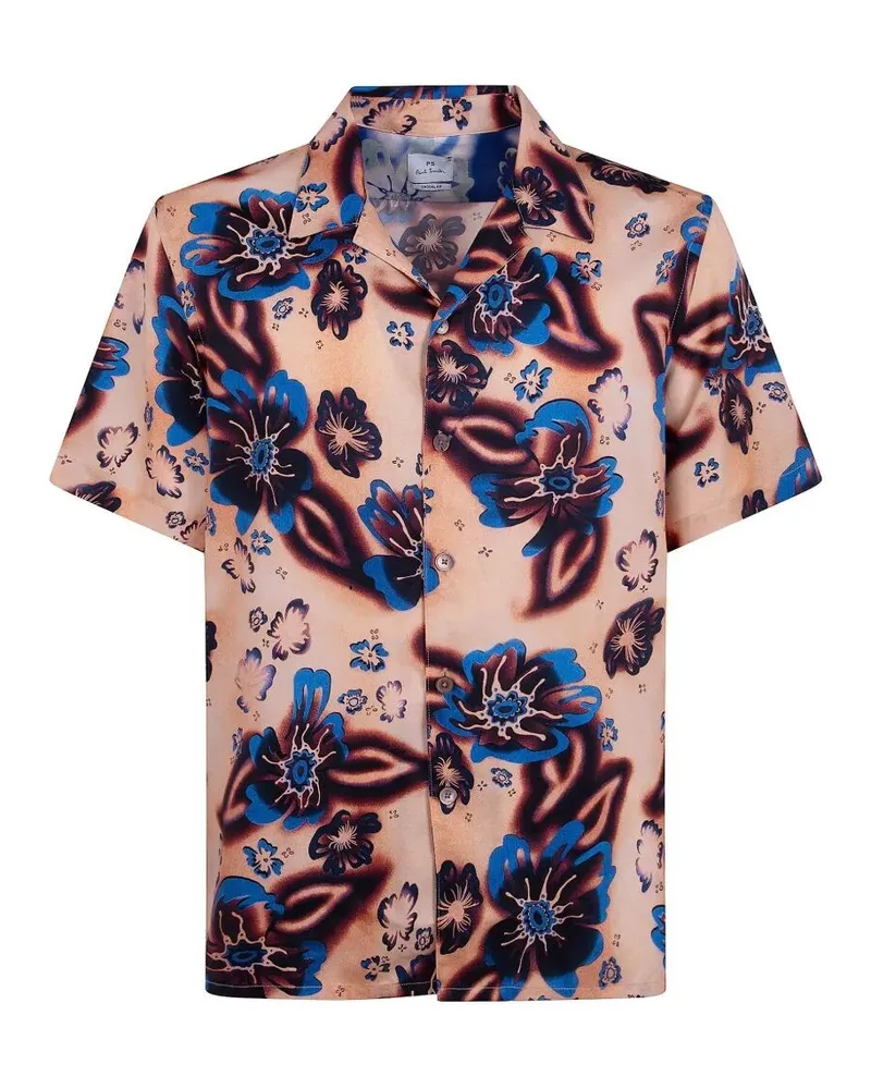 Paul Smith Mens Short Sleeves Casual Fit Shirt Yellow