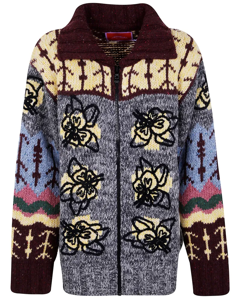 La DoubleJ Embroidered "Chalet" Cardigan Multi