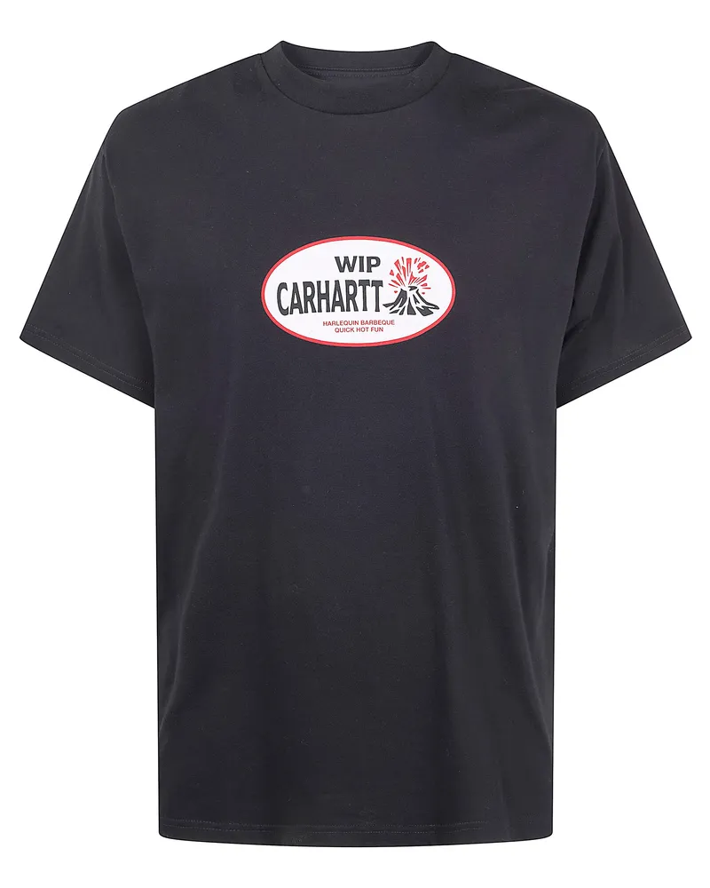 Carhartt WIP Short Sleeves "Harlequin Bbg" Organic Cotton T-Shirt Black