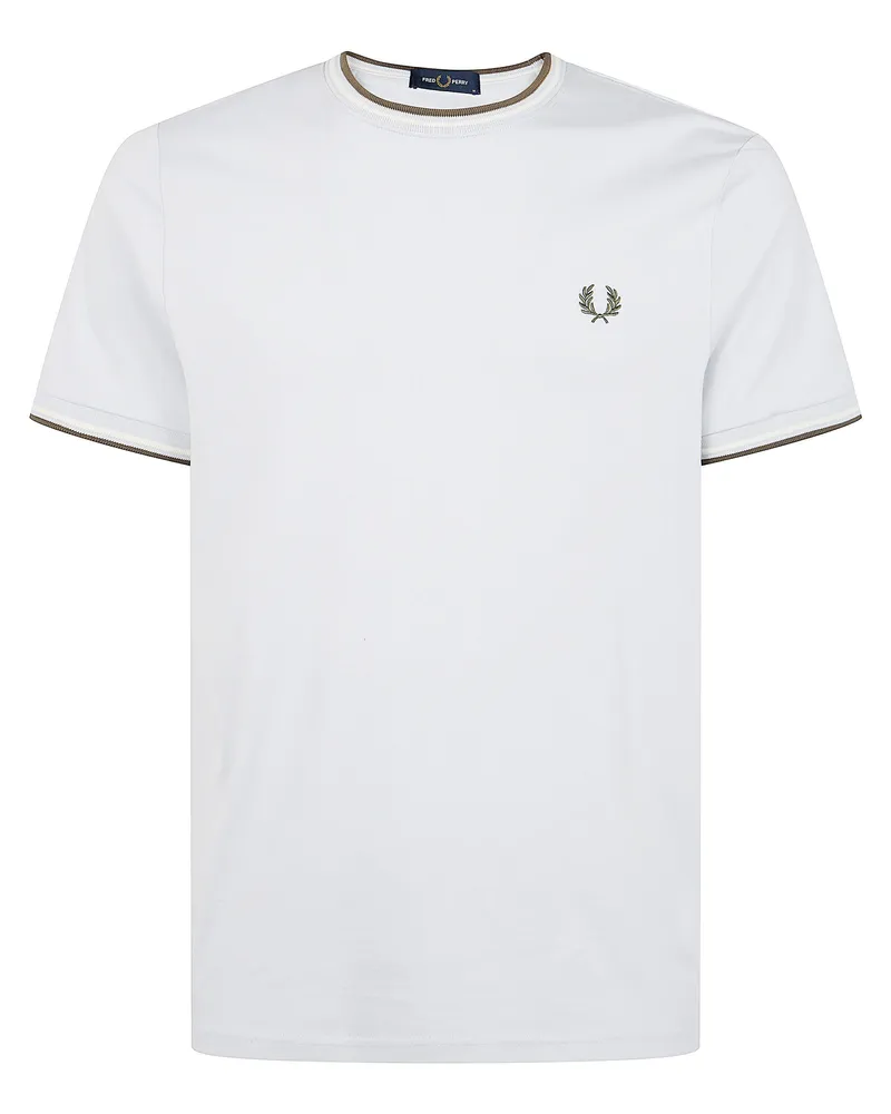 Fred Perry T-Shirt Manica Corta "Twin Tipped Blue