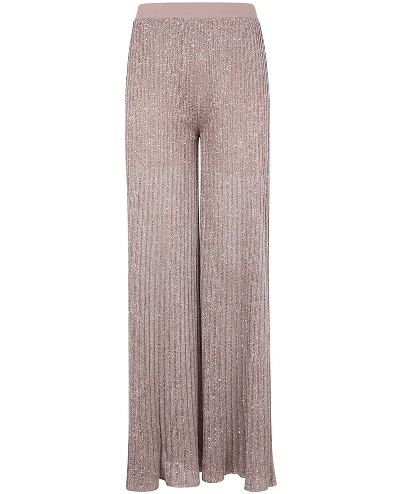 D.EXTERIOR D. EXTERIOR Degrade` Lux Flared Trousers Brown