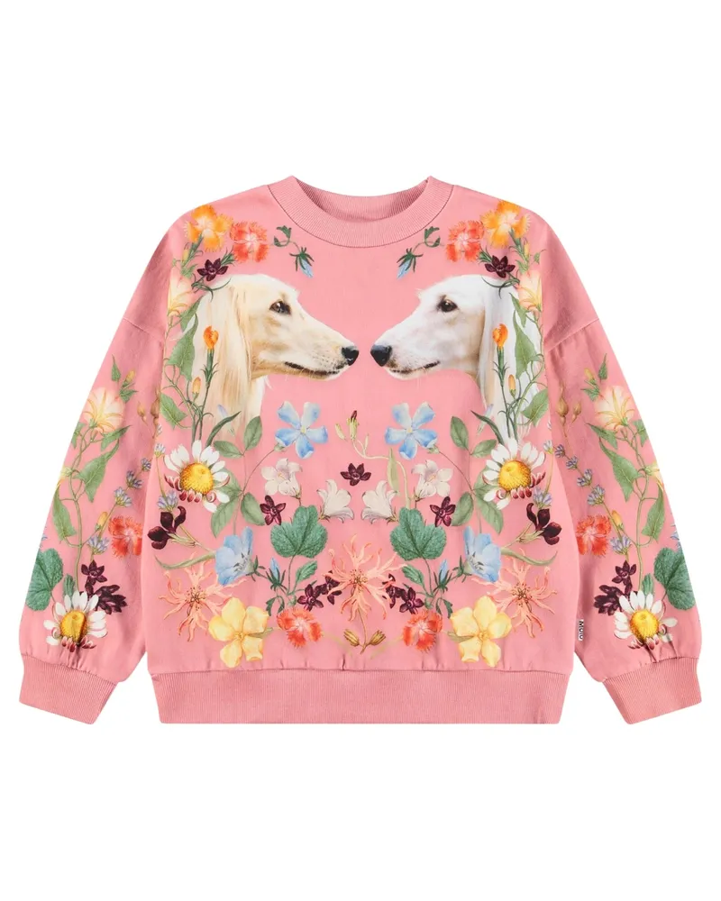 Molo Sweatshirt Afghan Hounds Beige