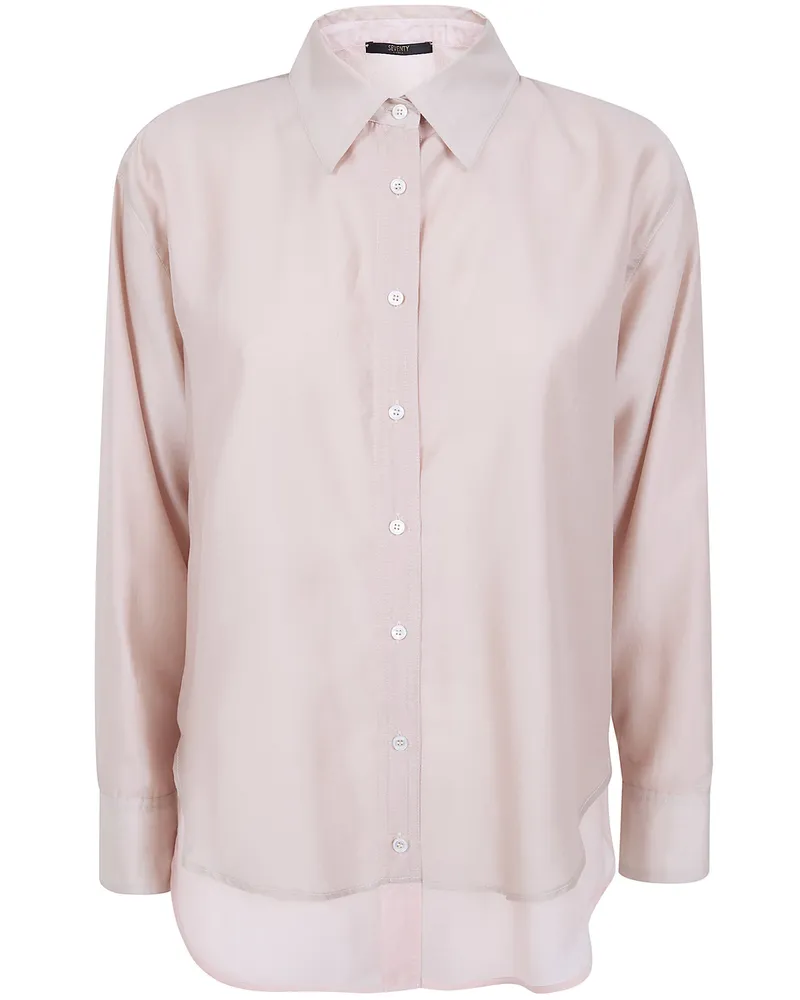 Seventy Voile Lyocell Bicolor Reversible Shirt Beige