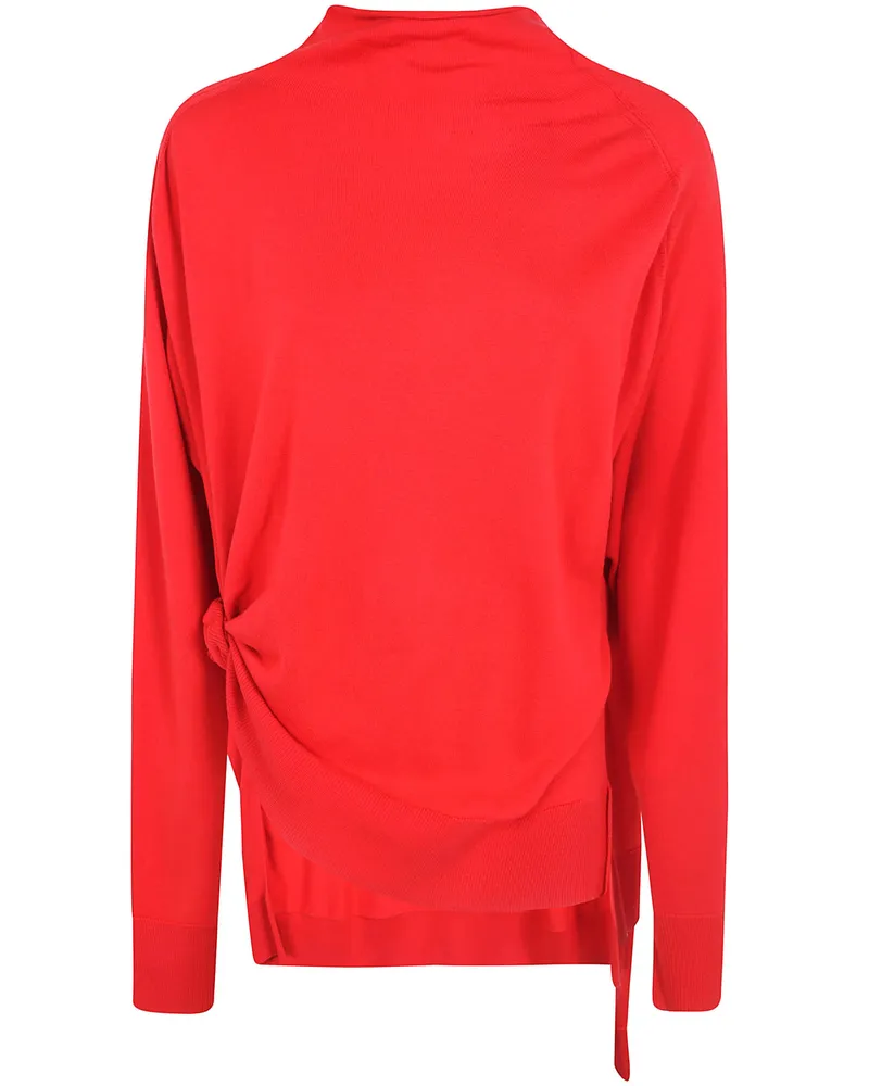 Magda Butrym Turtleneck Sweater Twist Red