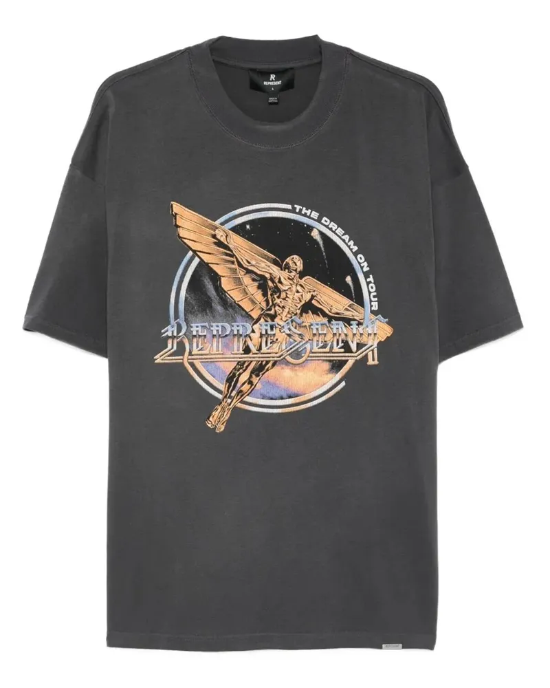 REPRESENT Golden Tour" T-Shirt Gray
