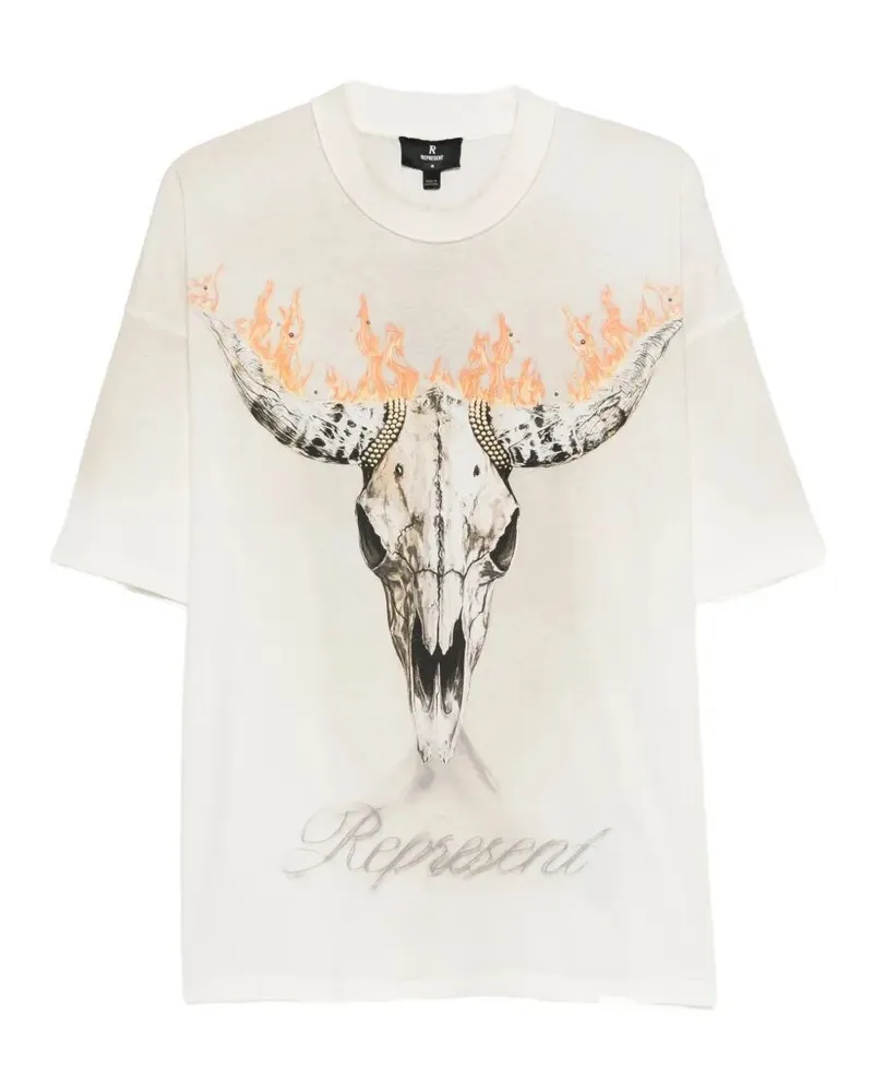 REPRESENT British Cowboys" T-Shirt Beige