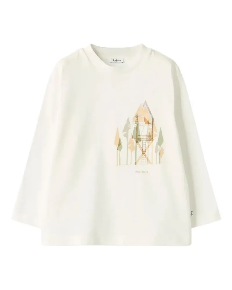 Il Gufo Long Sleeves T-Shirt White
