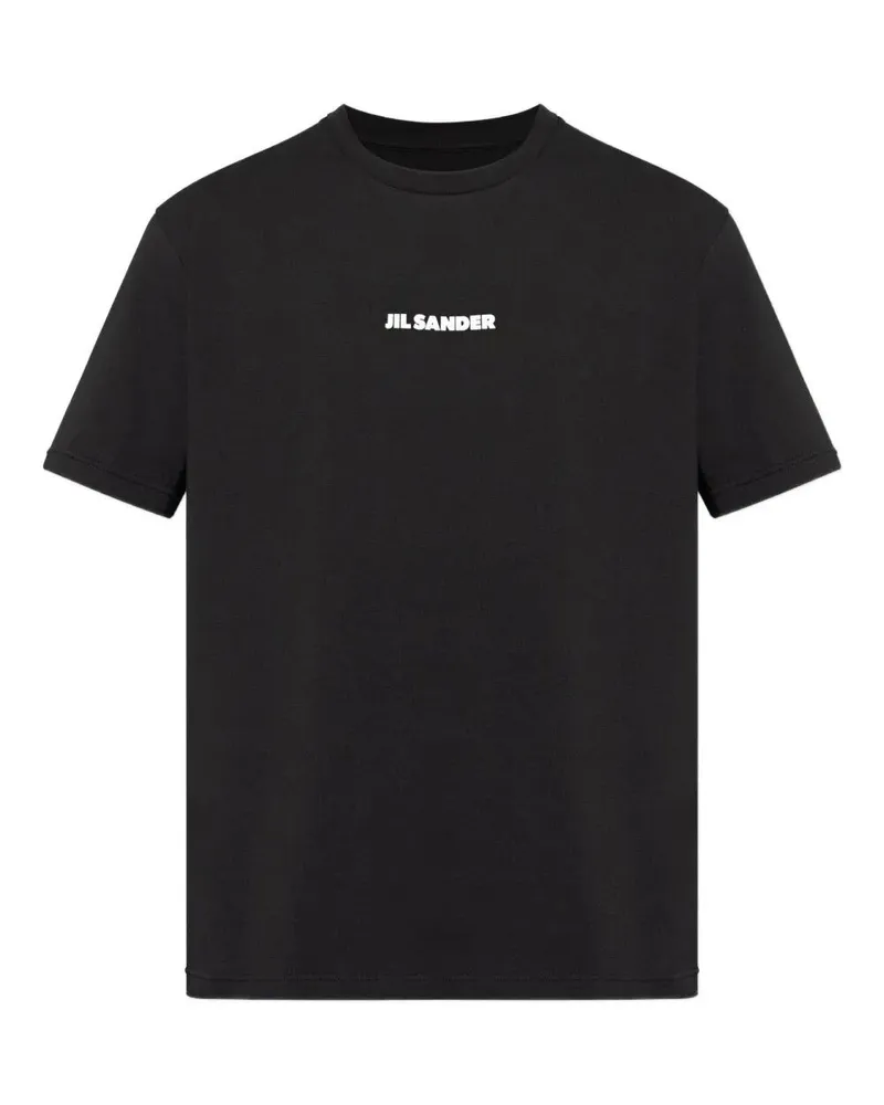 Jil Sander Crewneck Short Sleeves Logo T-Shirt Black