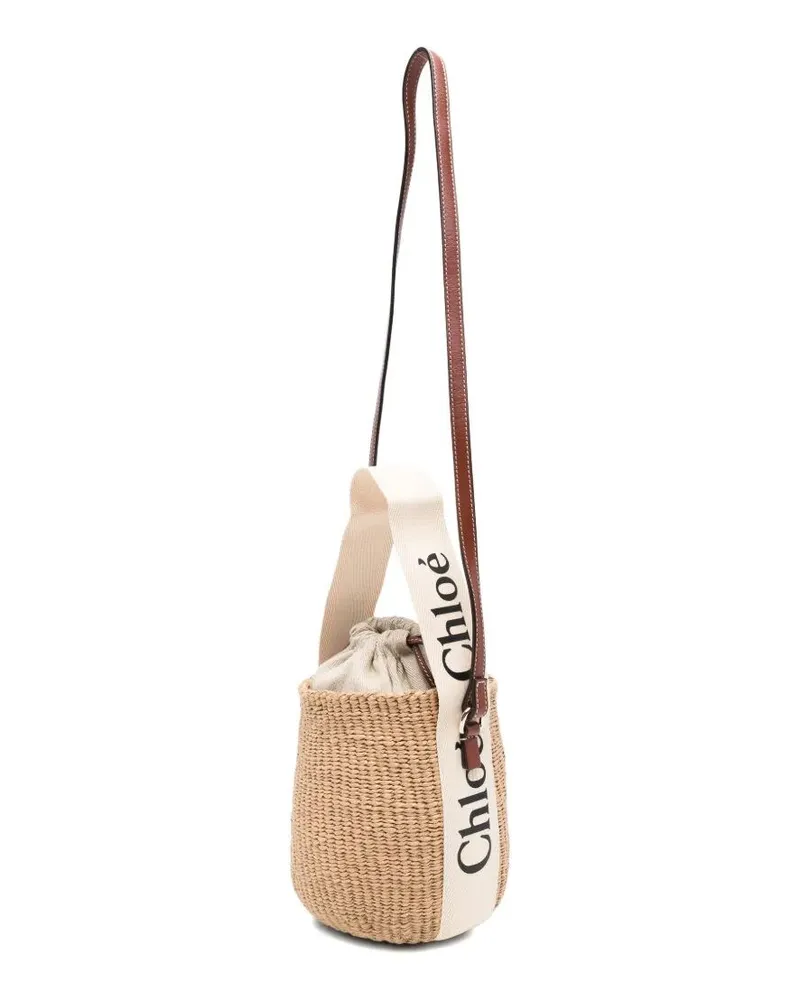 Chloé Woody" Satchel Bag White