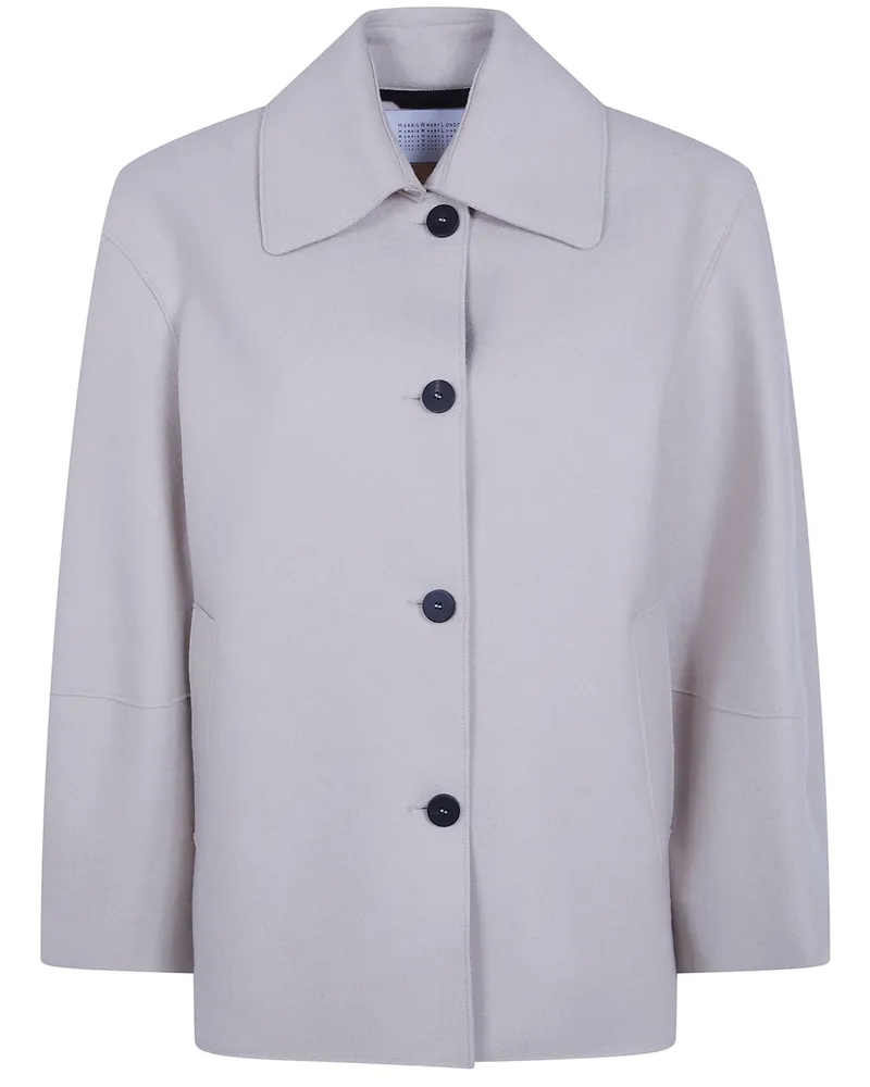 Harris Wharf London Jacket Puff Sleeves "Ah2530mlk Beige