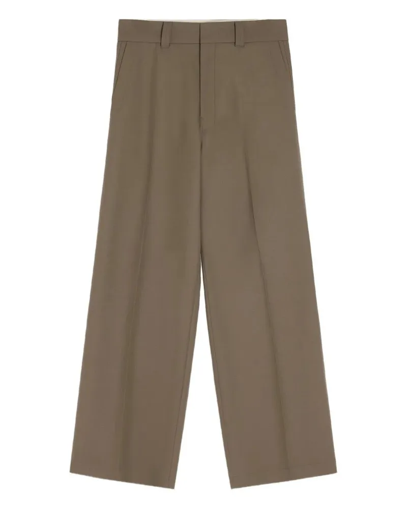 Christophe Lemaire Straight Tailored Pants Beige