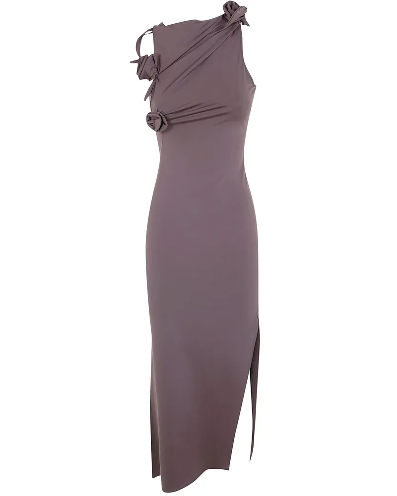 COPERNI Dress Long Sleeve "Flower Brown